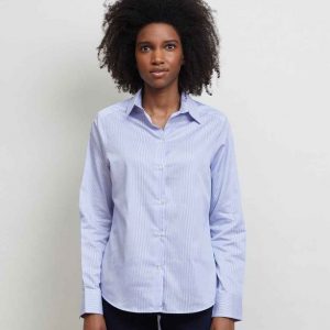 NEOBLU Ladies Baptiste Striped Long Sleeve Shirt Baptiste women