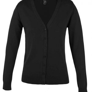 SOL'S Ladies Golden Cotton Acrylic V Neck Cardigan Ladies Golden