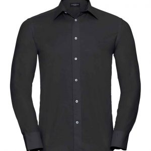 Russell Athletic Collection Long Sleeve Tailored Oxford Shirt 922M