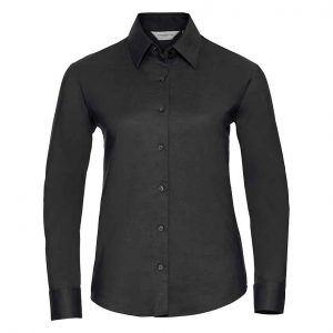 Russell Athletic Collection Ladies Long Sleeve Easy Care Oxford Shirt 932F