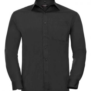 Russell Athletic Collection Long Sleeve Easy Care Poplin Shirt 934M