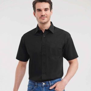 Russell Athletic Collection Short Sleeve Easy Care Poplin Shirt 935M