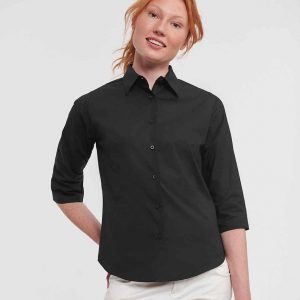 Russell Athletic Collection Ladies 3/4 Sleeve Easy Care Fitted Shirt 946F