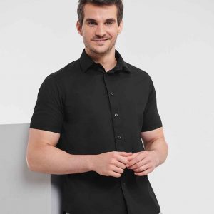Russell Athletic Collection Short Sleeve Easy Care Fitted Shirt 947M