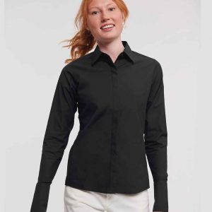 Russell Athletic Collection Ladies Ultimate Stretch Shirt 960F