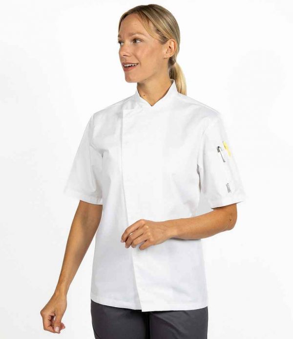 ADC Short Sleeve Asymmetric Chef's Jacket DD85ADC
