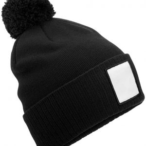 Beechfield Appliqué Patch Pom Beanie B338R