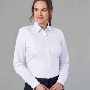 Brook Taverner Ladies Selene Long Sleeve Poplin Shirt 2270