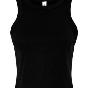 Bella Ladies Micro Rib Racer Tank Top 1019