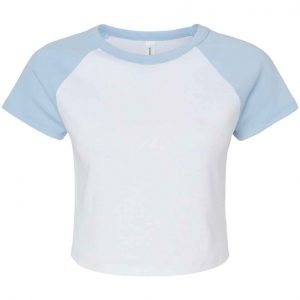 Bella Ladies Micro Rib Raglan Baby T-Shirt 1201