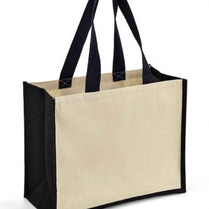 Brand Lab Jute and Canvas Shopper BR101