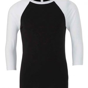 Canvas Unisex 3/4 Sleeve Baseball T-Shirt 3200