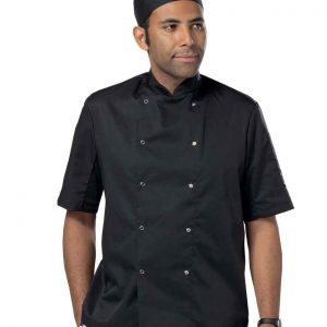 Dennys Short Sleeve Press Stud Chef's Jacket DD08S