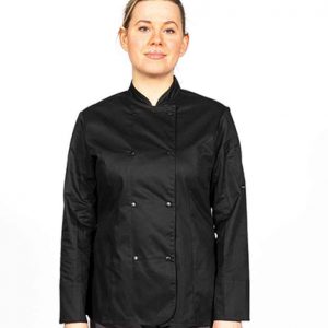 Dennys Ladies Long Sleeve Premium Chef's Jacket DD33