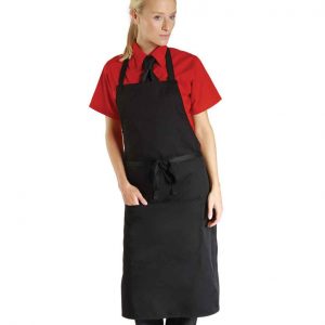 Dennys Bib Apron with Pocket DP55CNQ