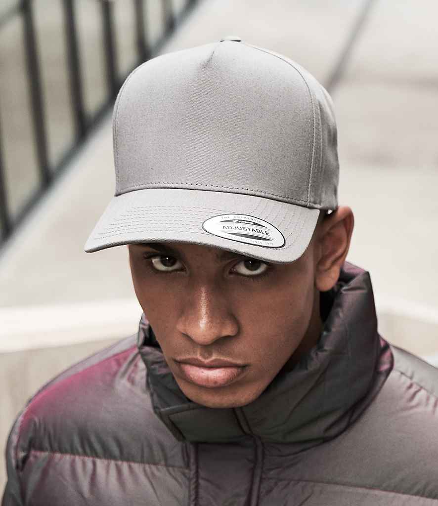 Flexfit 5 Panel Curved Classic Snapback Cap 7707 - Image 14