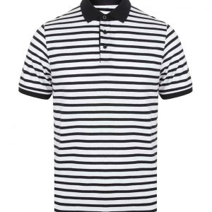 Front Row Striped Jersey Polo Shirt FR230