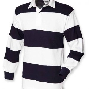 Front Row Sewn Stripe Rugby Shirt FR008