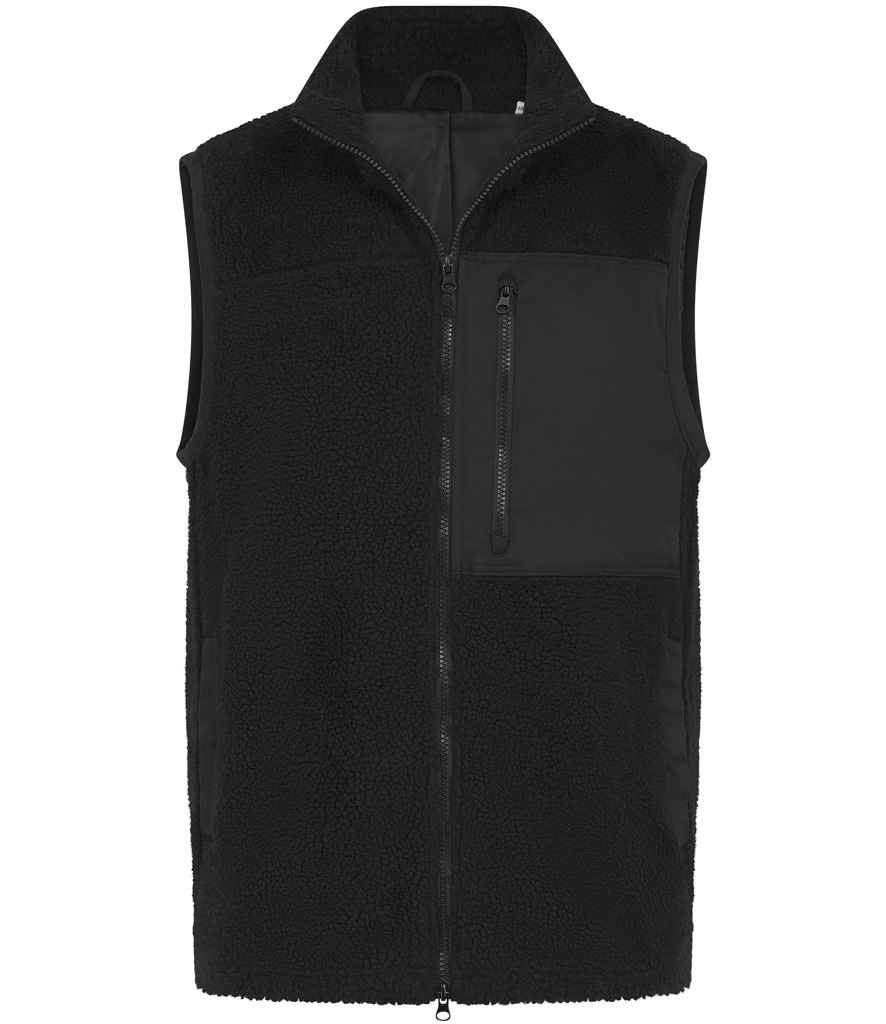 Front Row Recycled Sherpa Gilet FR855 - Image 3