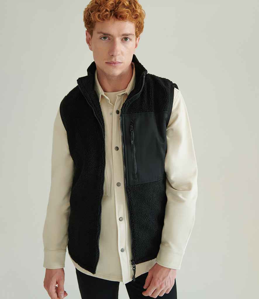 Front Row Recycled Sherpa Gilet FR855 - Image 2