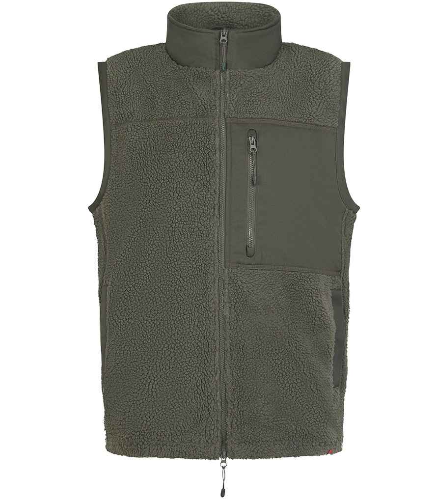 Front Row Recycled Sherpa Gilet FR855 - Image 13