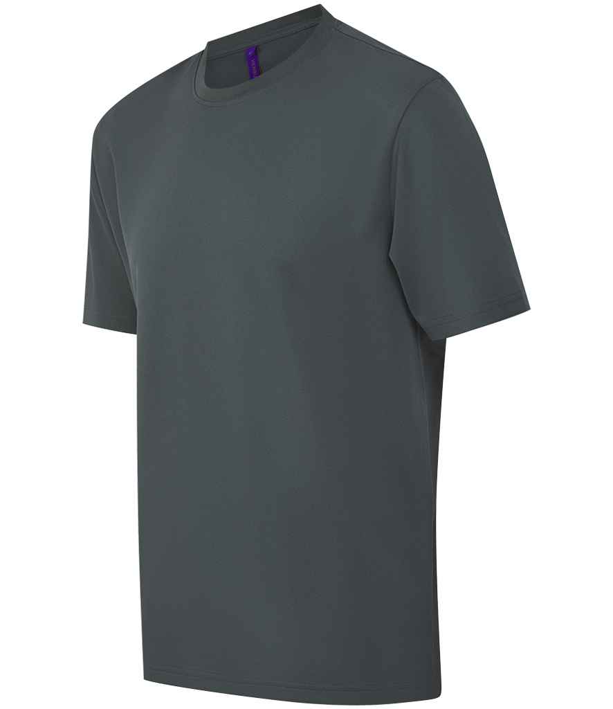 Henbury Unisex Coolplus® Wicking Piqué T-Shirt H075 - Image 22