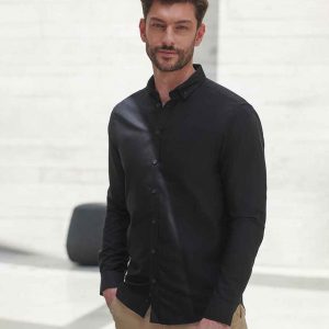 Henbury Modern Long Sleeve Slim Fit Oxford Shirt H512S