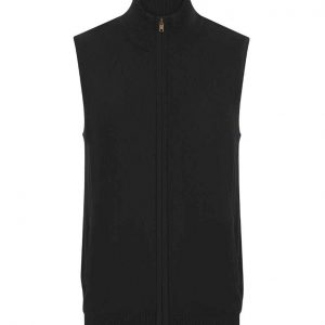 Henbury Sleeveless Zip Through Jumper H711