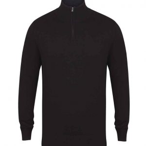 Henbury Zip Neck Sweater H729