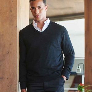 Henbury Acrylic V Neck Sweater H760