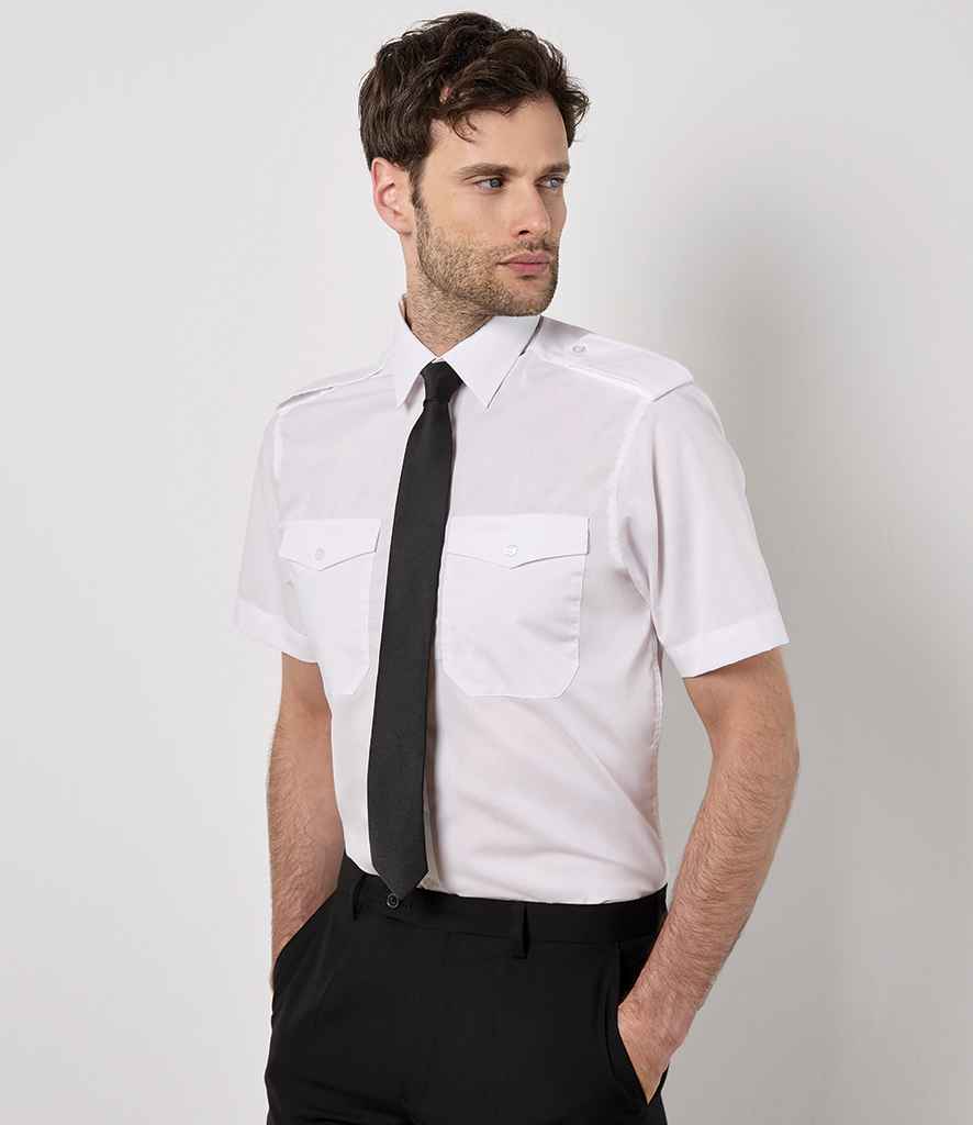 Kustom Kit Short Sleeve Tailored Pilot Shirt KK133