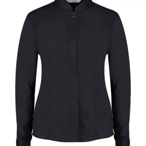 Kustom Kit Ladies Long Sleeve Tailored Mandarin Collar Shirt KK261