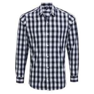 Premier Mulligan Check Long Sleeve Shirt PR250