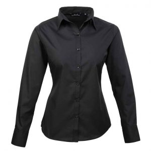 Premier Ladies Long Sleeve Poplin Blouse PR300