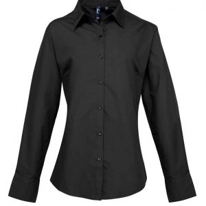 Premier Ladies Supreme Long Sleeve Poplin Shirt PR307