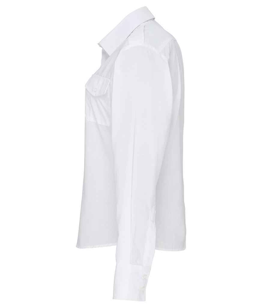 Premier Ladies Long Sleeve Pilot Shirt PR310 - Image 4