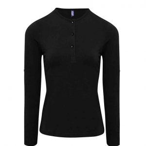 Premier Ladies Long John Roll Sleeve T-Shirt PR318