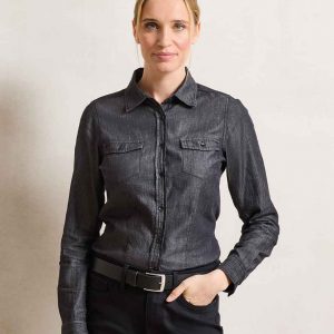 Premier Ladies Jeans Stitch Denim Shirt PR322