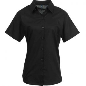 Premier Ladies Signature Short Sleeve Oxford Shirt PR336