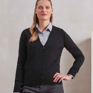 Premier Ladies Essential Acrylic V Neck Cardigan PR402