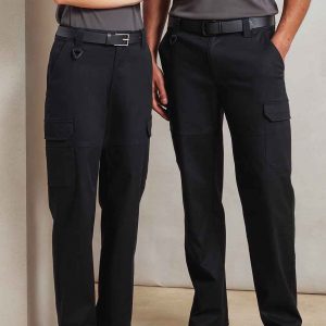 Premier Unisex Stretchchecker Work Cargo Trousers PR565