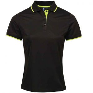 Premier Ladies Contrast Coolchecker® Piqué Polo Shirt PR619