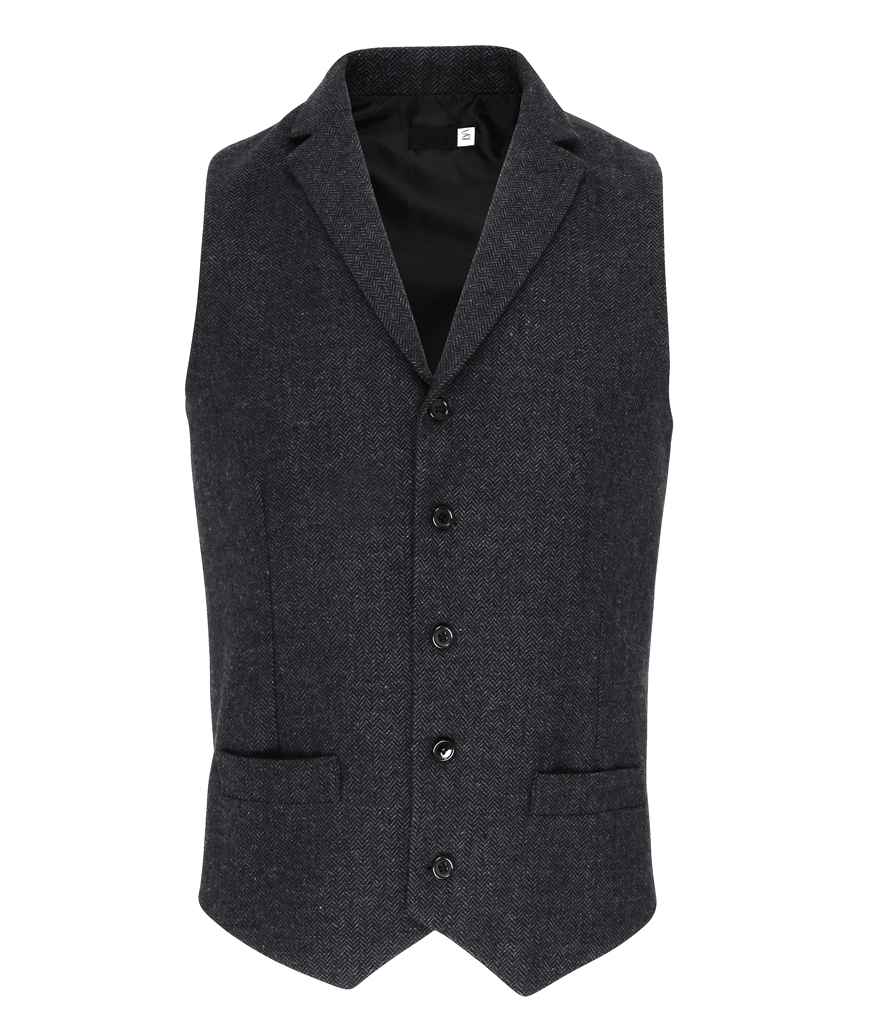 Premier Herringbone Waistcoat PR625 - Image 4