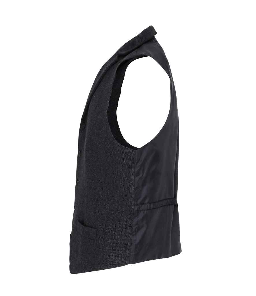 Premier Herringbone Waistcoat PR625 - Image 6