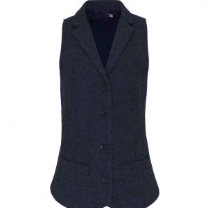 Premier Ladies Herringbone Waistcoat PR626