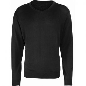 Premier Knitted Cotton Acrylic V Neck Sweater PR694